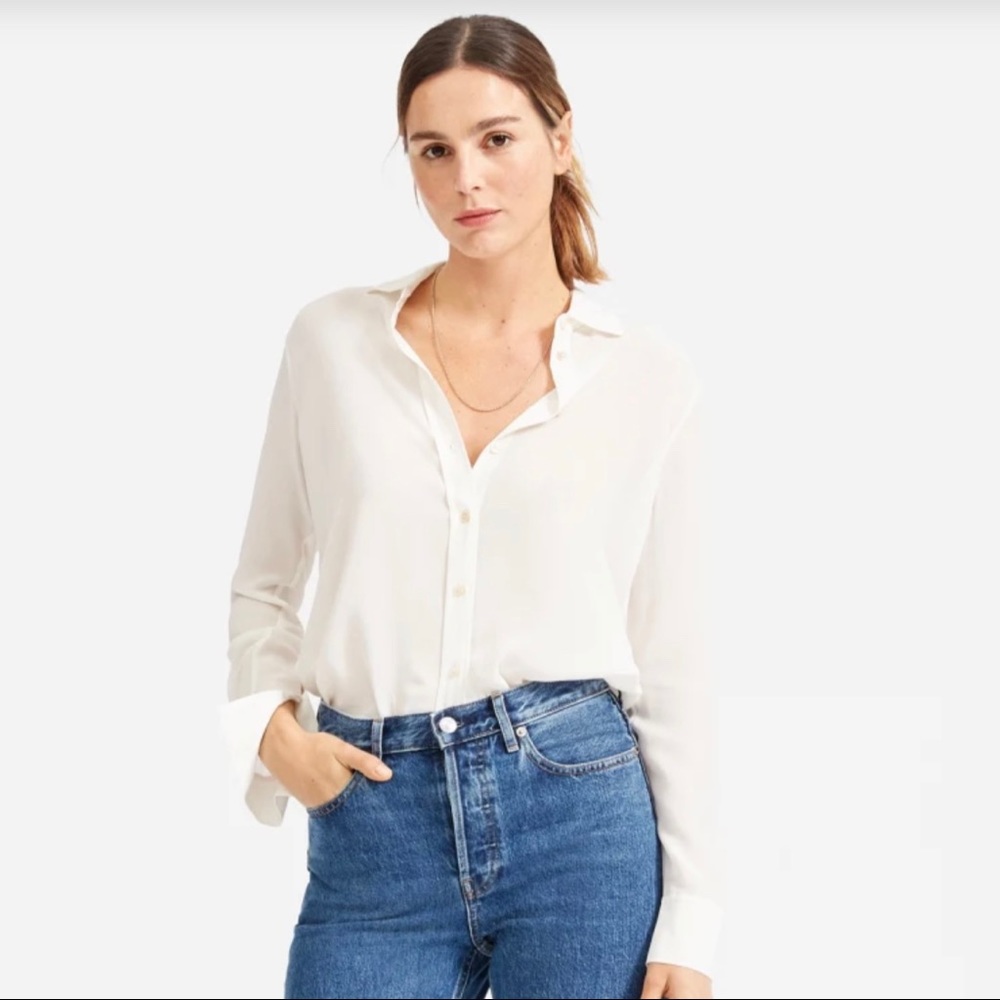 Everlane - The Clean Silk Relaxed Shirt